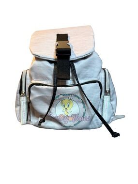Warner Bros. Tweety White and Black Kids Backpack  with a Free Tweety key Chain